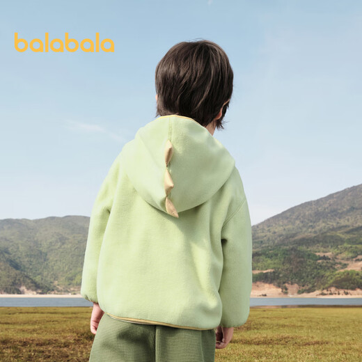 Balabala Kinderjacke Junge Baby Fleece Girl Herbst Dinosaurierstil süßer Spaß Trend 208324105212