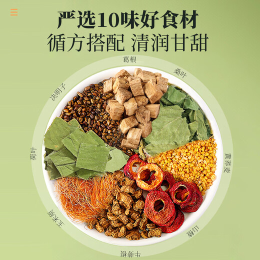 北京同仁堂北京玉米须桑叶茶青钱柳茶葛根霜后决明子菊花养生茶150 [男人茶]人参枸杞补肾九宝茶