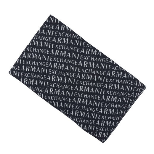 ARMANI/Armani AX Couple Model Men's Fashion Two-Color Warm Scarf XM000336 AF12274 Dark Blue FB055 One Size