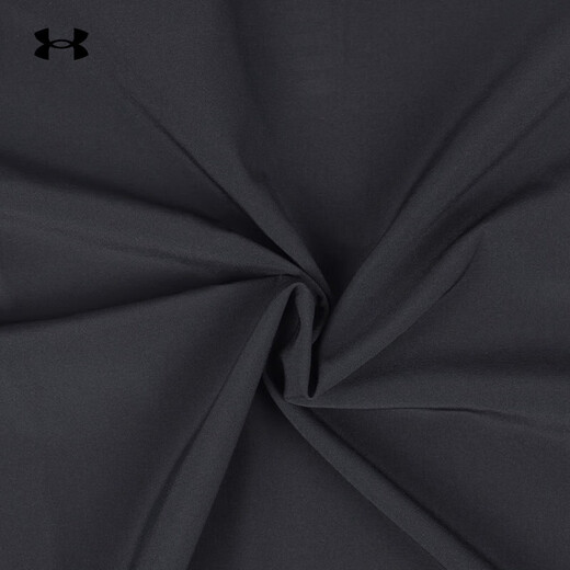安德玛（Under Armour）男子运动夹克春季弹力梭织面料连帽运动外套1377486 黑色002 L