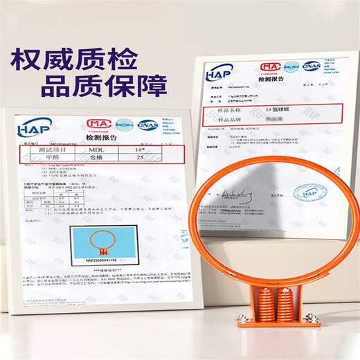 玲诺篮球框成人儿童室内外家用户外篮球架实心挂式篮筐投篮铁圈可扣篮 成人款空心款45cm+篮网+螺丝