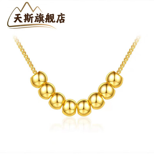 Tiansi Shenzhen Shuibei Gold 999 Pure Gold Small Waist Pendant 3D Hard Gold Fu Brand Necklace Imitation Gold Internet Celebrity Gift