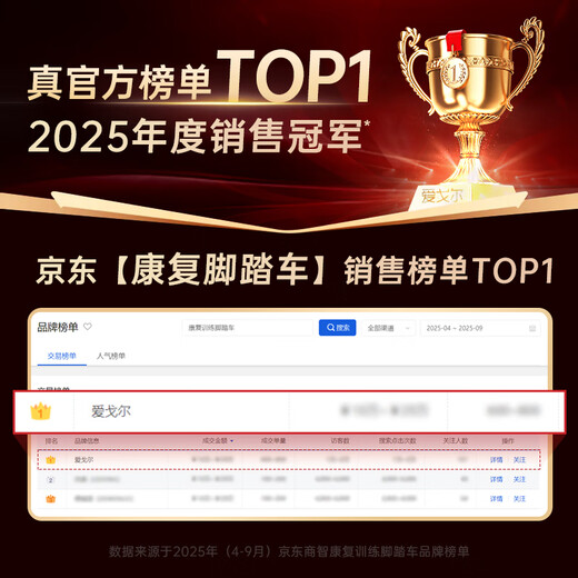 Aigore hand and foot electric rehabilitation training bicycle, upper and lower limb linkage stroke and hemiplegia rehabilitation equipment, horizontal exercise bike, recommended by elders, luxury seat model, upper and lower limb rehabilitation machine + bilateral advanced protective gear