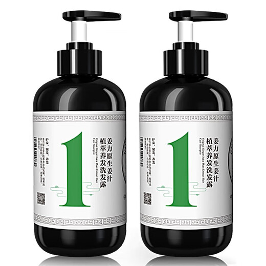 姜力洗发水去屑控油清洁姜力1号生姜洗发水2瓶装（500ml*2）男女通用