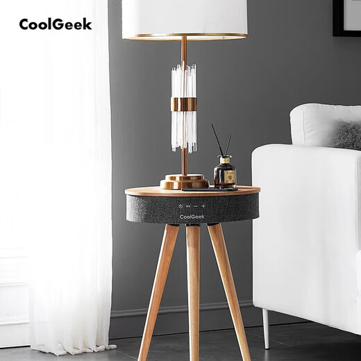 CoolGeek CS01 vinyl record player LP retro gramophone record audio Bluetooth speaker all-in-one home ornaments for boyfriends and girlfriends as housewarming birthday gifts in stock R1 walnut coffee table audio