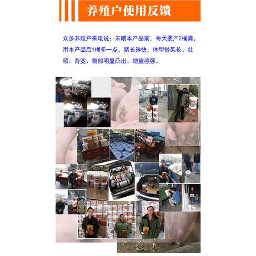 Big pig fattening feed additive, premix for fattening pigs, vitamins for growth promotion, disease resistance, strong weight gain, single pack (1000g)