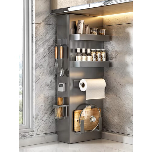 Pupan kitchen gas pipe shielding decorative cover without drilling gas meter water heater pipe beautification shielding decorative plate customized white magnetic version