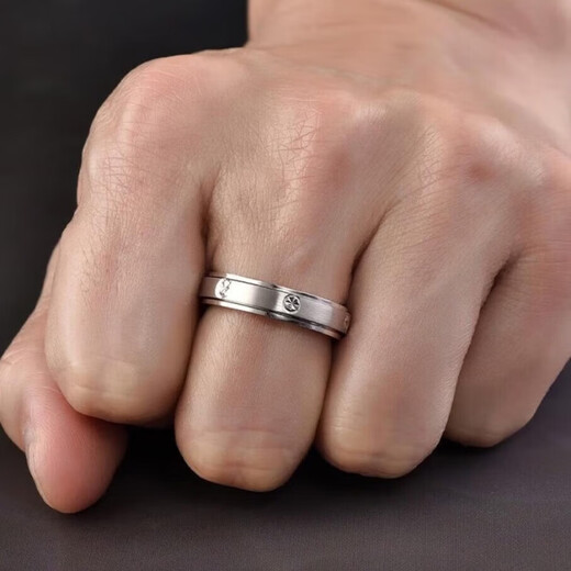 Kaibaolou Pt950 platinum couple ring, male and female rotating ring, platinum ring, screw pattern couple ring, 10g, fixed mouth customization, more refunds, less replenishment