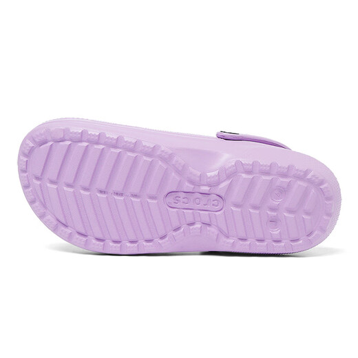 Crocs (CROCS) Girls' Crocs, Warm and Comfortable Children's Winter Cotton Slippers, Casual Sandals and Slippers 207010_5PR Orchid Purple 36-37 Inner Length About 225mm