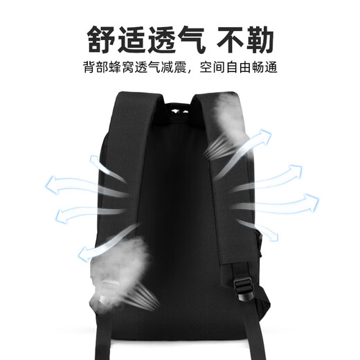 Right Away电脑包男16英寸出差旅行通勤男士商务双肩背包大学生笔记本书包