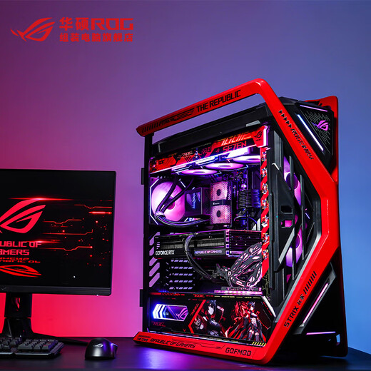 ASUS i9 14900KF 5090D 5080 Night God RO Ji Customized ROG Family Bucket Genesis God Desktop Game Desktop E-Sports AIDIY Computer i9 14900KF+RTX 5080 | Four