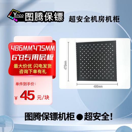 Totem Bodyguard ultra-safe 42U network server cabinet G3.6642.E2 high-quality steel government and enterprise projects send Bull 8-port PDU free silk screen 6*8 special laminate 486mm*475mm others