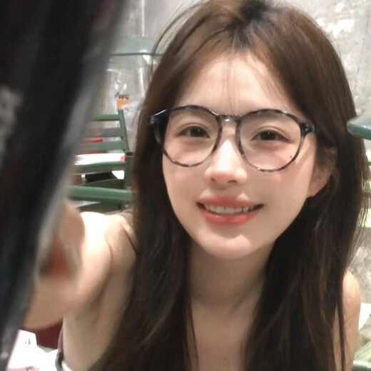 简浪 JEORLIOR超轻豹纹眼镜近视女度数可配高级感玳瑁素颜装饰眼镜框镜架方圆脸 玳瑁色 0度防蓝光【镜盒镜布】