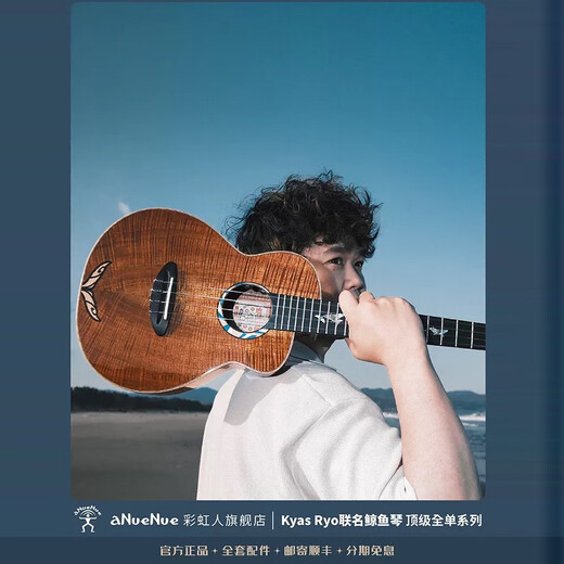 Rainbow People Músicos de la marca Kyas Whale Ballena completa Ukulele Small Guitar Guitar Professional Finger Play Anuue