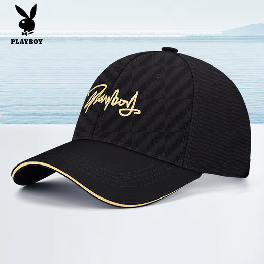 Playboy hat men four seasons baseball hat sun protection spring and summer casual fashionable breathable baseball cap sun hat women black