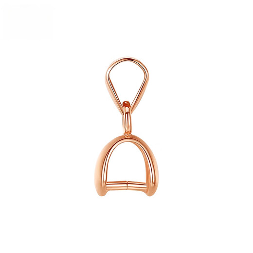 Fat Donglai's same style universal button head plated with 18k gold and 925 silver necklace button connector buckle accessories jade pendant melon seeds silver needle buckle golden yellow