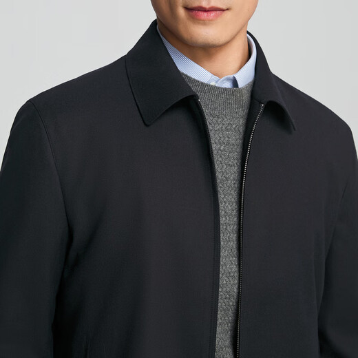 Youngor (YOUNGOR) single executive jacket men's lapel business single jacket all wool fabric shape-proof and durable shopping mall same style Navy YJJK415462FFA L 175/96A