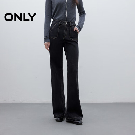 ONLY 2025 Autumn Commuting Retro Washed High Waist Bootleg Pants Jeans for Women|125332065