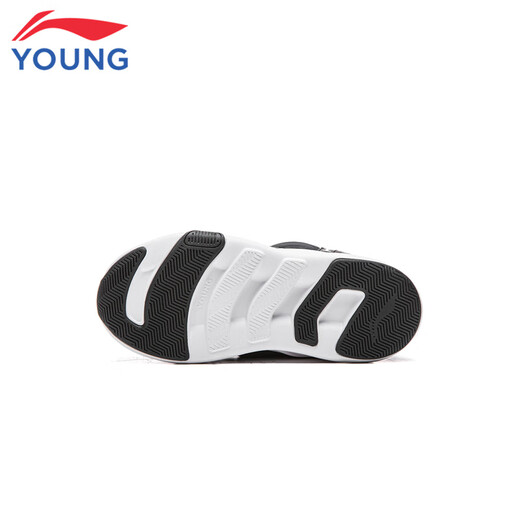 Li Ning (LI-NING) children's shoes, children's cotton shoes, boys' velvet, warm, water-repellent, flick high-top sneakers 30YKNV075-35