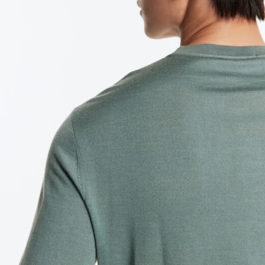 Jiumuwang shopping mall same style cardigan men's 25 spring and winter new round neck business casual men's sweater with inner top Slim version + medium green + JY1D40227 S 165/88A(46)