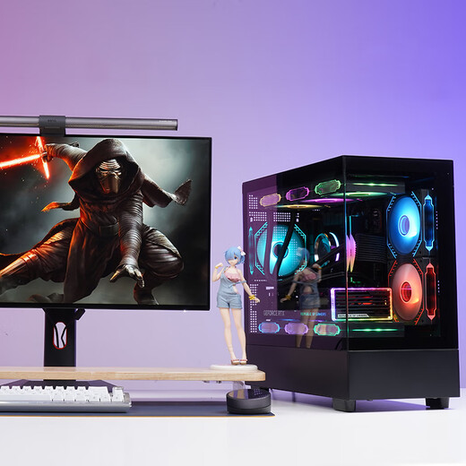 Gigabyte Core 14th generation i9/RX7650GRE/RTX4070/Chicken game e-sports live broadcast design rendering water-cooled desktop complete machine DIY assembly computer host complete set configuration four 14th generation i9丨RTX5060Ti 16G standard configuration