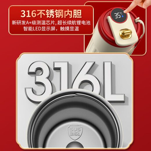 
Home gift Dragon Boat Festival gift practical souvenir gift box for customers and employees company business gift custom logo cup umbrella blue - thermos cup + massager + umbrella