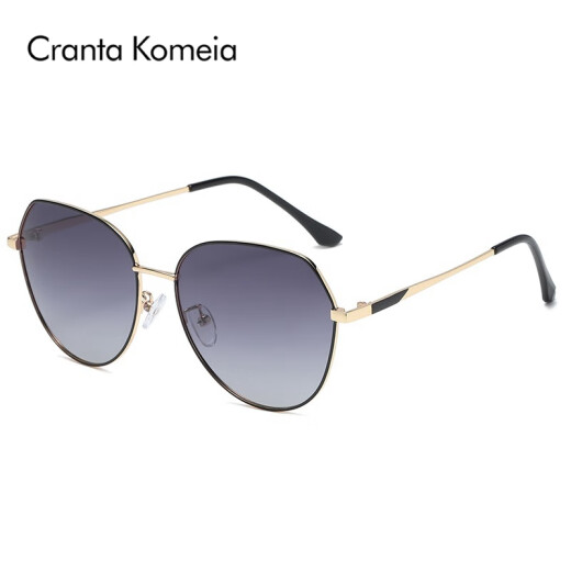 
CRANTA KOMEIA official website sunglasses sunglasses women 2025 new summer polarized sunscreen ultraviolet glasses birthday gift for girlfriend black gold frame gradient gray high-end feeling ck style to send my wife and girlfriend practical high-end