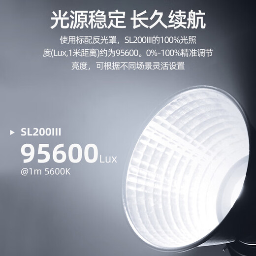 Godox SL200III third generation photography light live broadcast LED fill light studio children's sun light mobile phone video photo portrait always light model studio light official standard