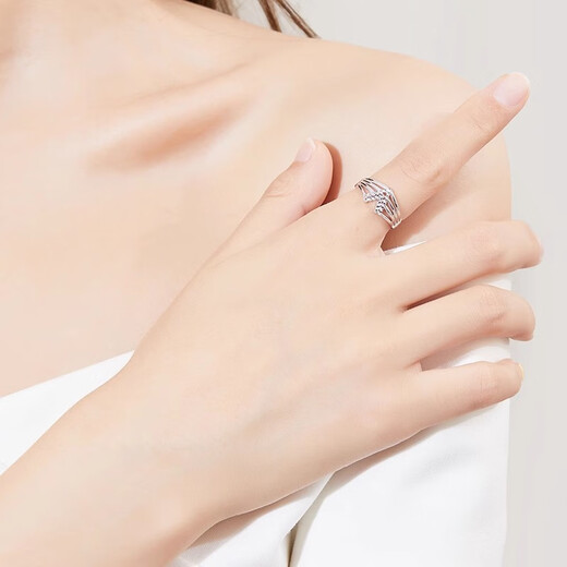 Pt.Charm new PT950 platinum ring women's fashionable light luxury live seal ring engagement ring for Valentine's Day for wife, in stock, national inspection certificate 4.1-4.2g