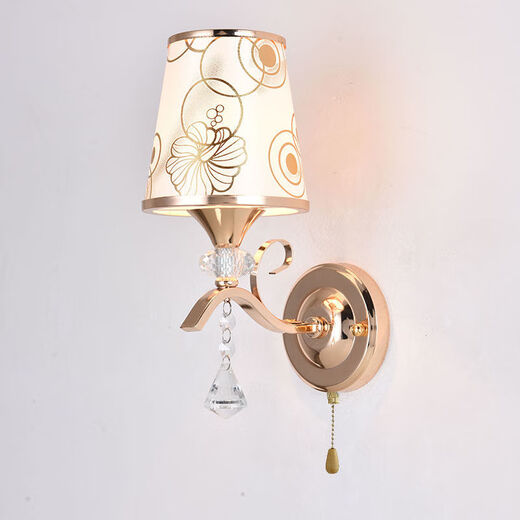 Yilin Wall Lamp Bedroom Wall Bedside Lamp Simple Modern Creative European American American LED Living Room Aisle Stair Lamp C011 Delivery LED Bulb Warm Light