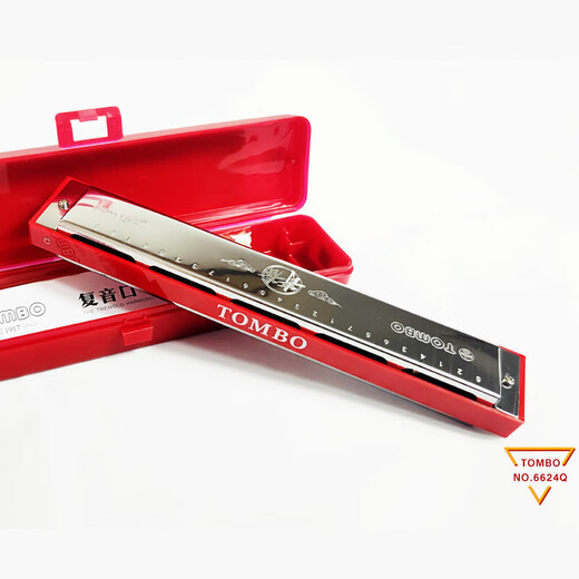 Tongbao 24-Loch Polyphonische Mundharmonika C-Melodie für Erwachsene, Grundschüler, Anfänger, Mundharmonica Instrument 6624Q mit phonetischen Symbol #f (Flut) Melodie mit eigenem phonetischen Symbol