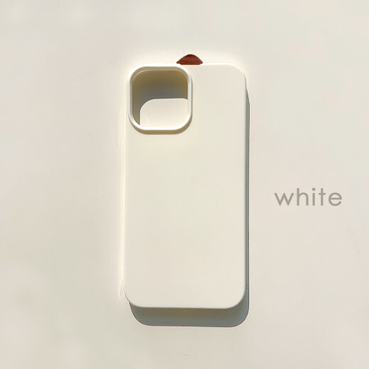 Japanese and Korean simple pure white suitable for Apple 14 mobile phone protective case iphone15pro new 12 female 11 full 14p jelly khaki iPhone7Plus