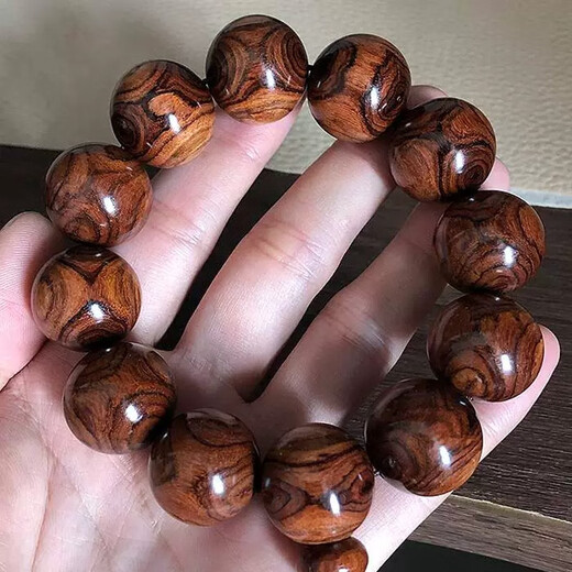 Quamer Old Phoenix Gold Store Boutique Huanghuali Bracelet Bead Bead Bracelet 108 Wild Ghost Face Art 719 Purple Pear Scar Pattern Sesame 2 mm