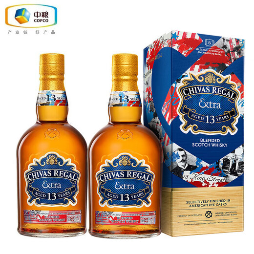 Chivas Scotland mixte whisky vin étranger Cofco Wine Gift Chivas 13 ans Soft Rye Barrel 500 ml * 2 pièces