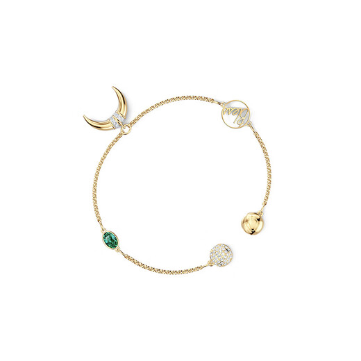 Swarovski Remix Horn Bracelet Women's Gold Plated Gold Plated S Brand Original Box (Random Color)