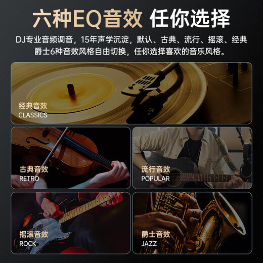 Viken【柏林之声 |2025最新款降噪】蓝牙耳机挂脖式无线运动颈挂超长续航大容量待机防水适用华为苹果