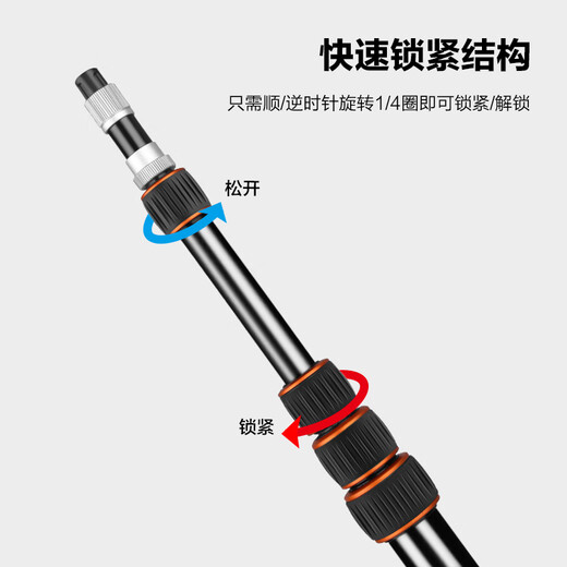 Lightweight era SL255 carbon fiber photography light stand tripod 2.7m studio video live broadcast flash fill light bracket indoor and outdoor shooting ultra-light portable anti-folding storage tripod SL255 aluminum alloy height 2.2m suitable for Godox Jinbei outdoor shooting always bright lighting SLR camera mobile phone shooting universal