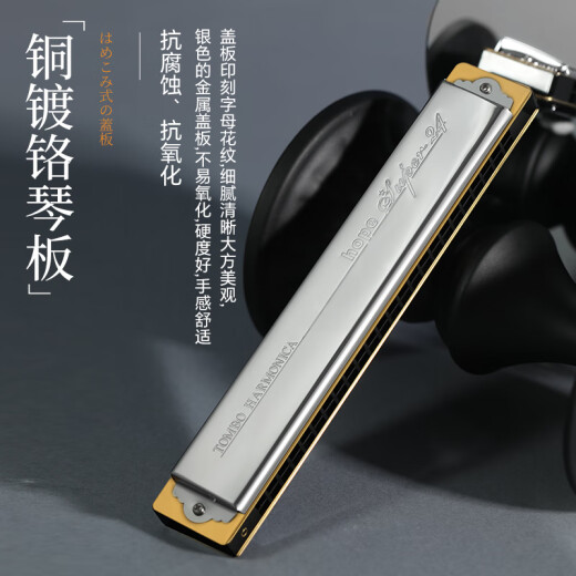 Tombo armónica japonés gong importado los 24 hoyos polifónicos 6624s de rendimiento profesional de adultos niños niños para principiantes universales g tune