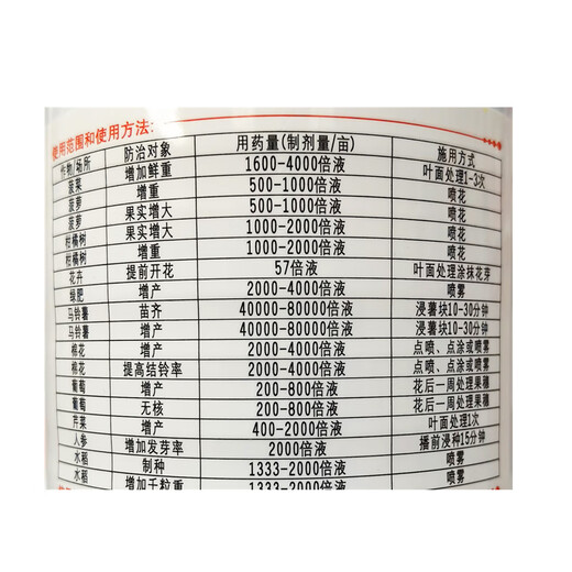 Yue Lian Man Huaguo 3% gibberellic acid gibberellin 920 fruit tree germination and seedling increase yield preservation flower and fruit plant growth regulator 100ml*5 bottles