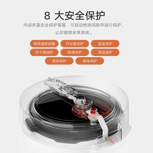 Mijia Xiaomi electric pressure cooker pressure cooker rice cooker for home use 2-3 people multifunctional electric stew pot for cooking rice and porridge non-stick pot inner pot stainless steel upper lid 2.5L