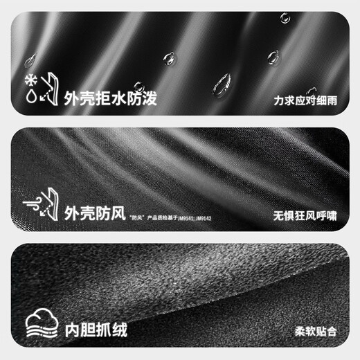 Adidas water-repellent plus velvet liner three-in-one hooded jacket for men and women in autumn and winter Adidas official light sports black XL