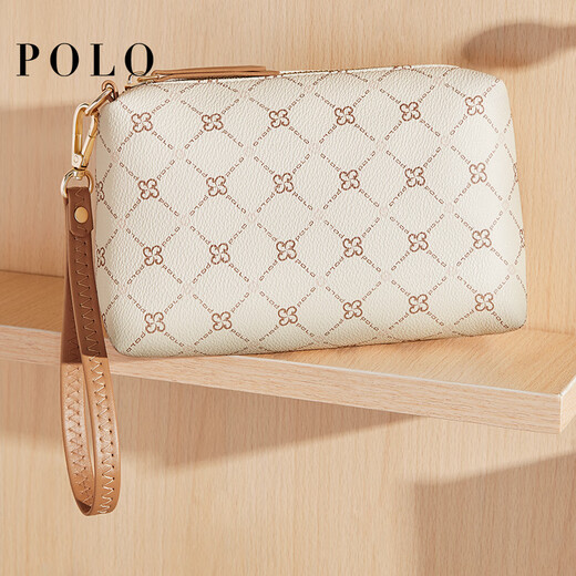 POLO clutch bag women's handbag large capacity printed double-layer handbag versatile wallet coin wallet birthday gift
