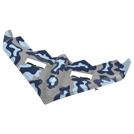 TYRC remote control aircraft model aircraft drone fighter foam glider fixed wing anti-fall toy boy birthday gift 30 minutes battery life B2 bomber camouflage blue light version dual batteries + accessory pack
