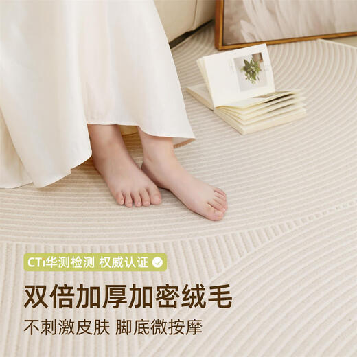 Ailes Carpet Living Room 2024 new cream style tea table blanket with no washing and erasable sofa floor mat large area waterproof, foam time-16868 180*250cm suitable for small and medium-sized living rooms