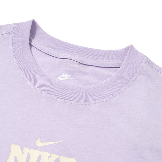 耐克（NIKE）t恤女 夏装新款时尚宽松舒适简约衣服刺绣小勾透气棉质短袖女 HF6180-517 XL (170/92A)