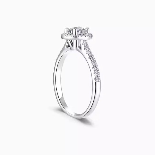 I Do platinum PT950 diamond ring for women, round bag, 1 carat diamond ring, cultivated diamond wedding ring, proposal, wedding, gift for wife and girlfriend, round bag - 1 carat diamond size 9