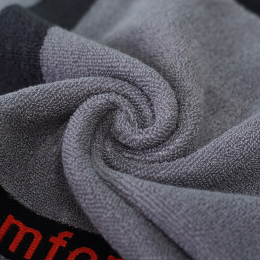 2 packs of pure cotton square towels for household men's face washing towels soft and absorbent square square household handkerchief towels 2 packs: gray + grid blue