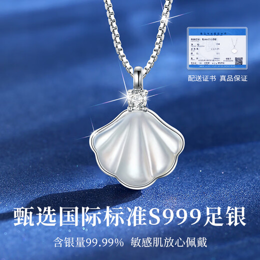 礼意久久施华洛世奇锆纯银项链女生日礼物女生老婆送女友女士实用高级小众