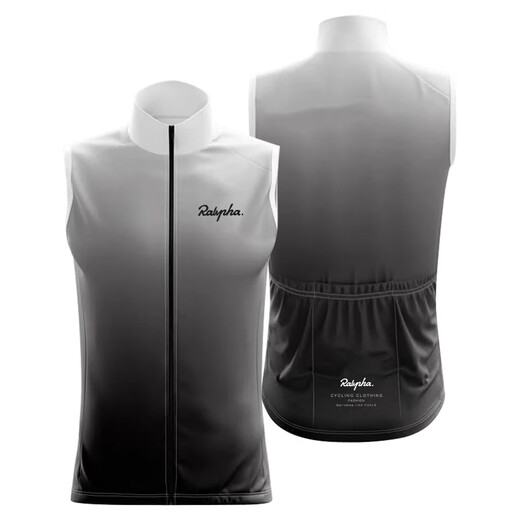 Woodcutter Fat Donglai same style riding vest windproof bicycle men's spring and autumn waterproof breathable road mountaineering vest black vest XS