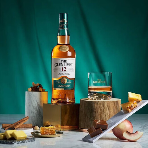 The Glenlivet (THE GLENLIVET) 12 Years Aged Scotland Single Malt Whiskey Wine 700ml Double Cup Gift Box